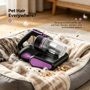450W Powerful H10 Filtration Large Dust Cup Mite Mattress Cleaning Machine for Bedding Upholstery <b>Portable</b> Dust Mite Remover - Product Image 1