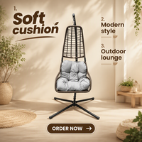 Fauteuil suspendu en osier démontable, chaise suspendue contemporaine pour extérieur, mobilier de jardin, vente en gros d'usine, chaise balançoire de patio