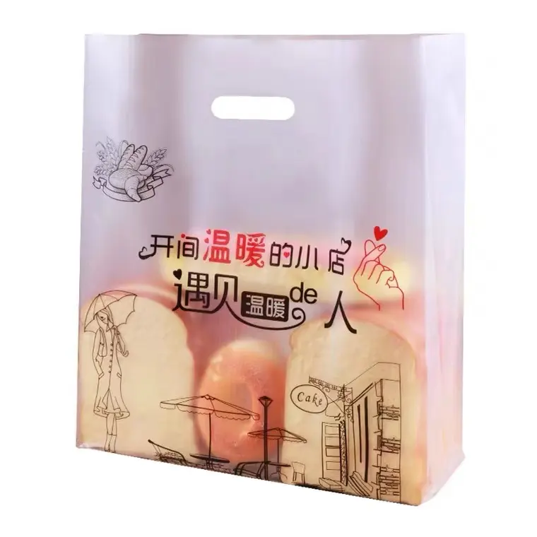 Wholesale discount plastic bags with logos for bread