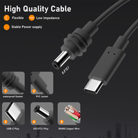 Mini Cable para Starlink Mini USB C a DC Cable de alimentación a prueba de agua 100W Entrada 20V USB Tipo C a DC Cable