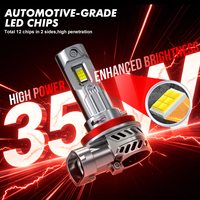 Mini phare halogène de petite taille M9 pour voiture, ampoules LED 880 881 H1 H7 H11 avec 35W 7200LM pour éclairage LED de voiture