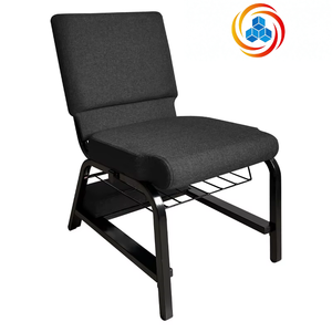 Chaise de conférence, de formation, de mariage ou d'église rembourrée, confortable et personnalisable avec dossier et étagères – Vente en gros à prix réduit - Product Image 3