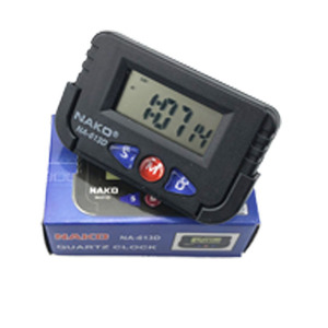 Nako Na-613D <b>Digital</b> Black Alarm Battery Powered Plastic Rectangle Car <b>Clock</b> - Product Image 5