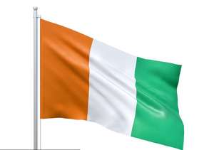 Bandera de país, venta al por mayor, 150D poliéster volador, Impresión de logotipo personalizado, 3*5 pies, Bandera de <span class=keywords><strong>Costa</strong></span> de Marfil, soporte de bandera para automóviles - Product Image 3