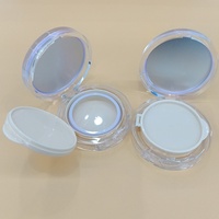 Bon prix, étui rond transparent pour crème BB aux couleurs macaron, étui pour fond de teint coussin, étui compact pour coussin d'air