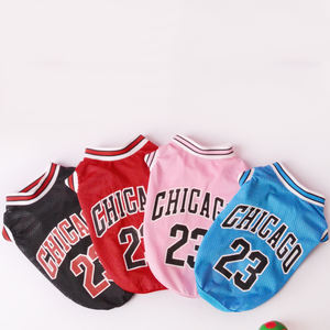 Abbigliamento per animali domestici vestiti per cani firmati maglietta all'ingrosso tuta sportiva cane basket Jersey vestiti estivi per cani - Product Image 4