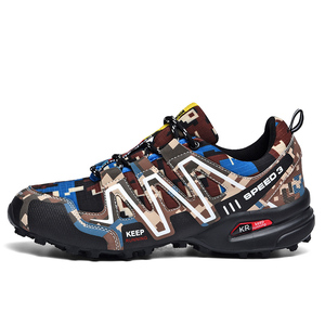 High quality outdoor sneaker rubber sole safety waterproof climbing sports trekking trainers tennis solomon hiking shoes for me