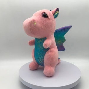 Peluche de Dragón Rosa Personalizado, Peluche de Dragón Brillante, Peluche de Dragón Volador, Peluche de Dragón Adorable - Product Image 1
