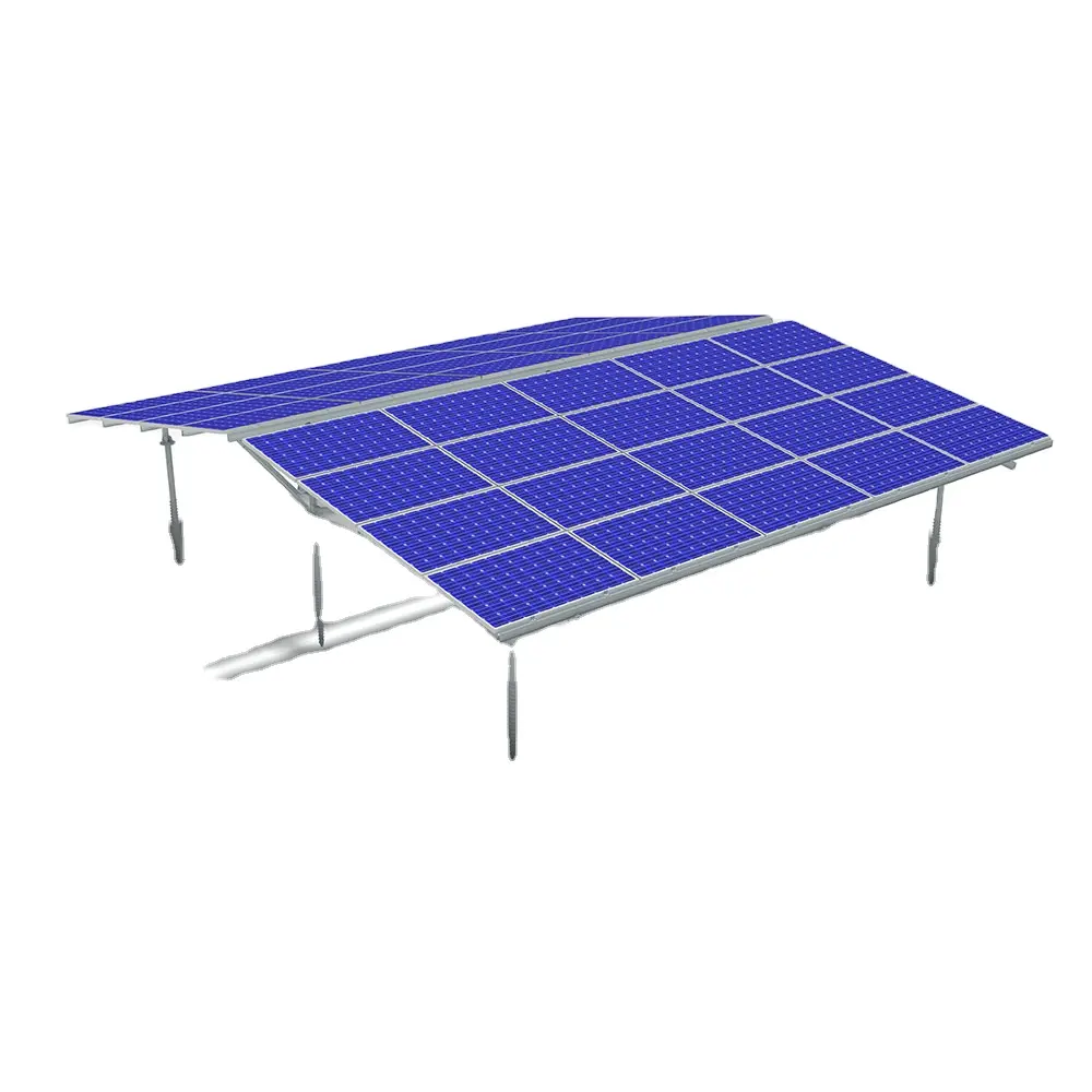East-west 2-sides Ground Pre-assembled Components Save Onsite Installation Time Bracket Solar Energy Power Farm Plant System