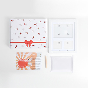 Cadres photo commémoratifs en bois pour animaux de compagnie avec kit d'empreintes de mains et de pieds en argile pour bébés, empreintes de pattes de chiens et de chats - Vente en gros - Product Image 6
