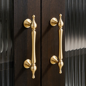 Modern Solid Brass Furniture Wardrobe <b>Drawer</b> Knob Brushed Finish Zinc <b>Pulls</b> for Bedroom Kitchen Bathroom Gym - Product Image 2