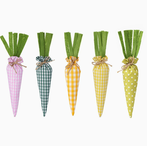 DAMAI Wholesale <b>Easter</b> Decor Polka Dot Plaid Carrot Toys Fabric Hanging Doll <b>Ornaments</b> for Party Scene Holiday Decoration - Product Image 5