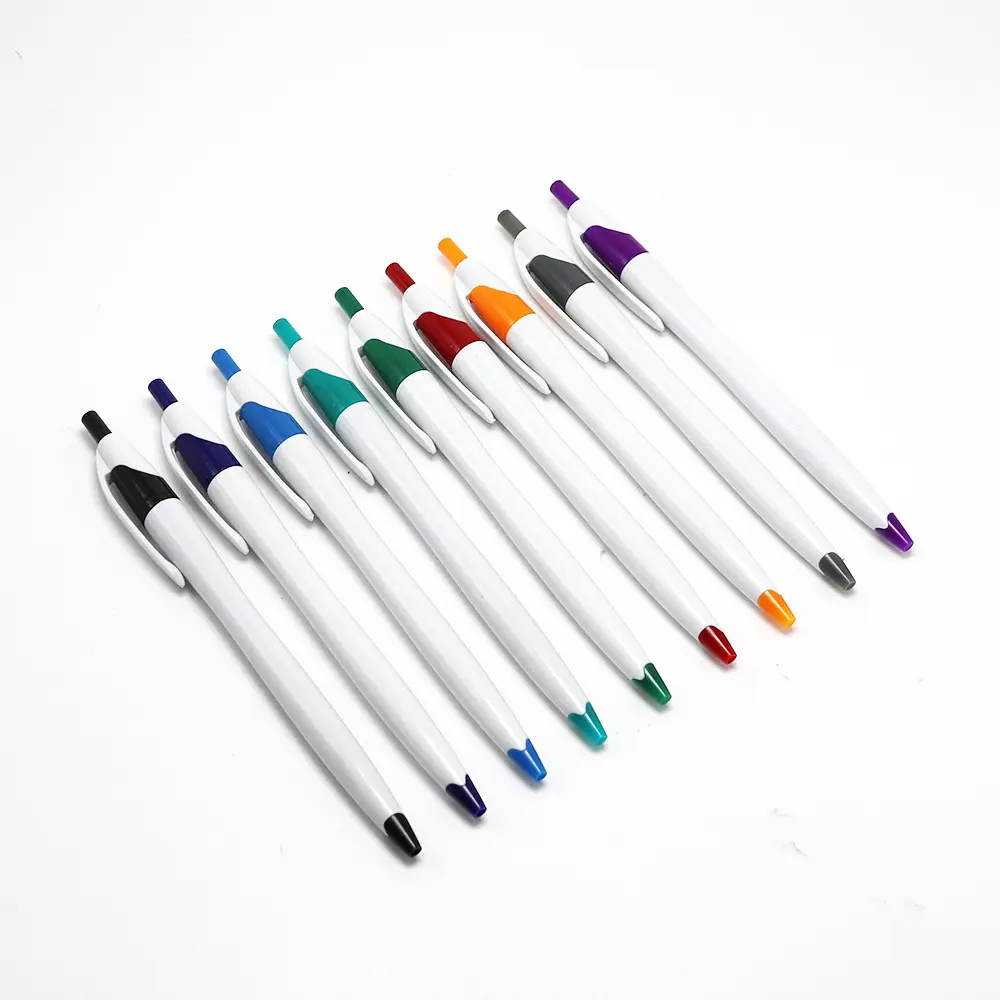 Wholesale Cheap Advertising Plastic Ballpoint Pen with Custom Logo for Promotion Free Samples