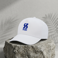 Gorra de Béisbol Personalizada de 5 Paneles con Logotipo Bordado, Gorra de Algodón Estructurada Blanca con Logotipo Personalizado