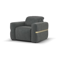 Canapé inclinable électrique de luxe moderne pour home cinéma, en tissu, avec massage, rafraîchissant, extensible, cadre métallique, options personnalisées