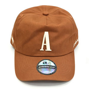 Casquette de papa rétro personnalisée à 5 panneaux non structurée en coton avec logo brodé en relief, casquette de papa vintage à profil moyen - Product Image 6