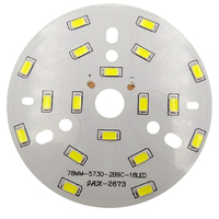 Cartes de circuits imprimés LED rondes personnalisables FR-4 12W 15W 18W SMD5730 pour ampoules, électronique intelligente