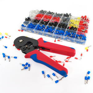 Kit d'outils de sertissage industriel OEM HSC8 6-4/6-4A pour embouts de câbles tubulaires métriques 1200, avec pince à sertir et embouts de protection - Product Image 1