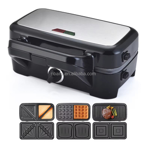 Aifa 7 6 en 1 Offre Spéciale gaufrier électrique profond et gril <span class=keywords><strong>à</strong></span> sandwich avec 3 en 1 plaques antiadhésives détachables - Product Image 2