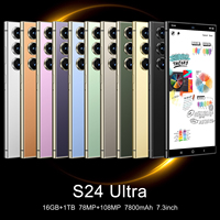 Téléphone portable original S24 Ultra 16 Go + 512 Go, smartphone 7 pouces débloqué, double SIM, 5G, Android 14.0, appareil photo 108 MP, écran HD, prise en charge CDMA