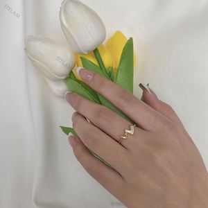 Anillo de Navidad Dylam, Anillos de Moda, Joyería Wuzhou, Anillo de Circonia para Mujer, Oro Original, Anillo de Boda para Pareja, Fabricación Sólida - Product Image 4