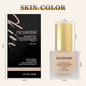 Nesanda 3 en 1 Maquillaje Base Natural Hidratante Cara <span class=keywords><strong>Primer</strong></span> Corrector de Color Aislamiento de Color de Piel Corrector a Prueba de Agua - Product Image 6
