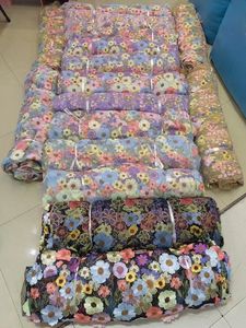 Tela de Encaje de Tul Francés Suave con Flores 3D y Bordado Multicolor para Mujer, Precio Competitivo de Affninty - Product Image 3