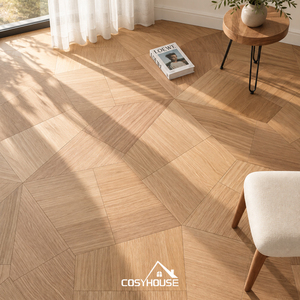 Pavimento in <span class=keywords><strong>Parquet</strong></span> Ingegnerizzato, Pannello Versailles, <span class=keywords><strong>Piastrelle</strong></span> Quadrate in Legno per Casa, Appartamento, Hotel - Product Image 5