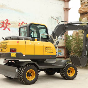 Hengwang HW-75 7.5ton Mini Digger Ruote Escavatori Idraulico Ruota Escavatore - Product Image 2