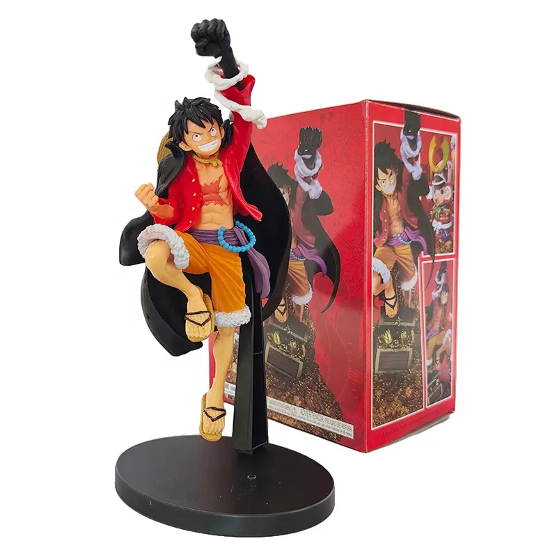 BJ Anime One Pieces Fighting Luffy Figuras PVC Anime Cartoon Coleção Modelo Boneca Crianças Presente Action Figure Brinquedos para crianças