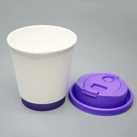 Gobelets en papier jetables à double paroi biodégradables personnalisables, revêtus de PE, pour boissons chaudes, tequila, boissons énergisantes, whisky (2,5-16 oz)
