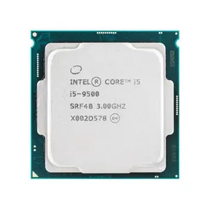 कोर प्रोसेसर i5 9500 lg1151 3.0ghz 14nm 65w डेस्कटॉप cpp प्रोसेसर i5 9500