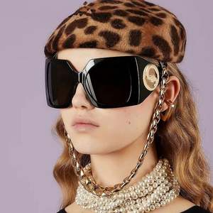 Gafas de Sol Cuadradas Extra Grandes de Doble Color a la Moda 2023 para Mujer, Protección UV400 - Product Image 1