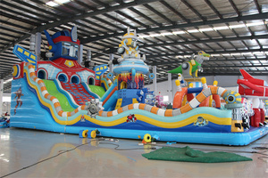 Casa inflable gigante para niños y tobogán para parque acuático, equipo de alquiler perfecto para fiestas, castillo inflable - Product Image 2