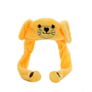 Chien <span class=keywords><strong>chat</strong></span> lapin chapeau brillant en peluche oreille mobile sautant chapeau <span class=keywords><strong>oreilles</strong></span> surgissant en appuyant sur <span class=keywords><strong>les</strong></span> pattes mignon Animal Cosplay chapeaux casquettes - Product Image 5