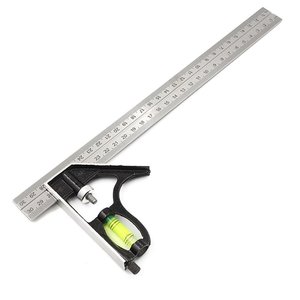 Regla de Ángulo Combinada Móvil Yunbei Yb de 300 mm, de Acero Inoxidable, Herramienta de Medición de Ángulo Recto para Ingeniería Civil - Product Image 2