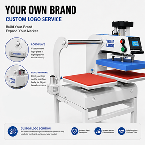 Presse à chaud électrique double station automatique 38*38 40x50 40*60cm pour transferts sur t-shirts et tissus, sublimation textile - Product Image 6