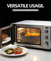 Ensemble de casseroles et marmites en aluminium antiadhésif avec poignée amovible Matériau en granit
