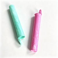 Tubes en plastique à veinage marbré personnalisés avec couvercle résistant aux enfants de 98 mm, 109 mm, 116 mm, 120 mm