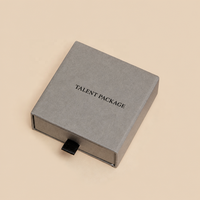 Caja de Joyería Moderna de Lujo Hecha a Mano con Impresión Personalizada, Caja de Regalo de Cartón Rígido para Pulseras
