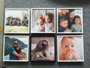 20x20CM(8x8 pulgadas) logotipo personalizado felicidad regalo foto marco Mixtiles pared pegajoso Restickable marcos de fotos - Product Image 2
