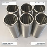 Tube filtrant en acier inoxydable 304 316 à profil Johnson, en fil de fer torsadé, pour le contrôle du sable dans les puits d'eau et la forage