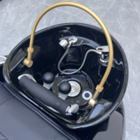 Table de lavage de cheveux électrique avec circulation d'eau et massage pour salon de coiffure