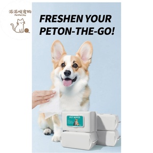 Lenços para Animais de Estimação PetPetJoy Ecológicos Não Tecidos 80 Folhas 14x18cm Descartáveis Sem Fragrância Limpeza Sem Enxágue - Product Image 5