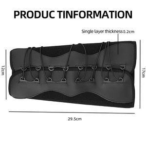Support de mollet en cuir réglable avec cordon élastique, enveloppant et compressif pour l'exercice et la protection des mollets - Product Image 6