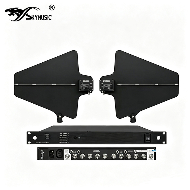 UA845UWB 5-Way Wireless Microphone Antenna Distribution System 500-950MHz Wideband with Cascade Port for Pro Karaoke Live Stage