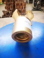 Usine 127mm quatre ailes PDC foret concave PDC drag Bit PDC lame Bit pour l'extraction du charbon
