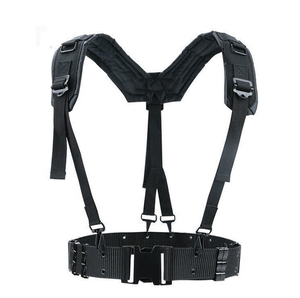 DFY813 Ropa para exteriores: Arnés en Y de nailon para suspensorios, colores verde OD, negro y marrón desierto, para cinturones tácticos de combate - Product Image 2