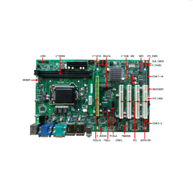 Intel LGA 1151 Desktop ATX Motherboard with DDR4 Double Channel New Integrated Graphics Based on Intel H310 Chipset ATX-EI3124