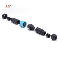 Connecteur étanche LLT M12 IP67 3 broches, connecteur mâle et femelle à assembler sur site